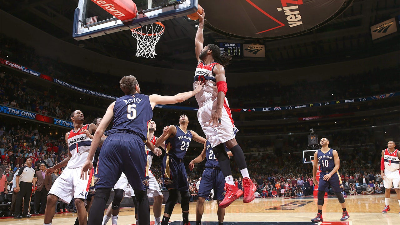 Wizards beat Pelicans with Nene's game-winning dunk